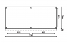 DHZ Buitenverblijf Easyline Platdak - 700 x 300 cm