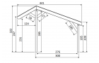 DHZ Buitenverblijf Easyline Kapschuurdak - 400 x 300 cm