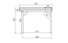 Buitenverblijf Sublime Plat dak - 400 x 300 cm