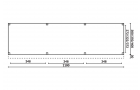 Buitenverblijf Sublime Plat dak - 1100 x 350 cm