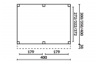 Buitenverblijf Sublime Plat dak - 400 x 350 cm