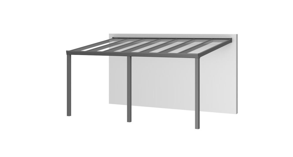 Aluminium aanbouwveranda Velvetline 500 x 250 cm - Glasdak