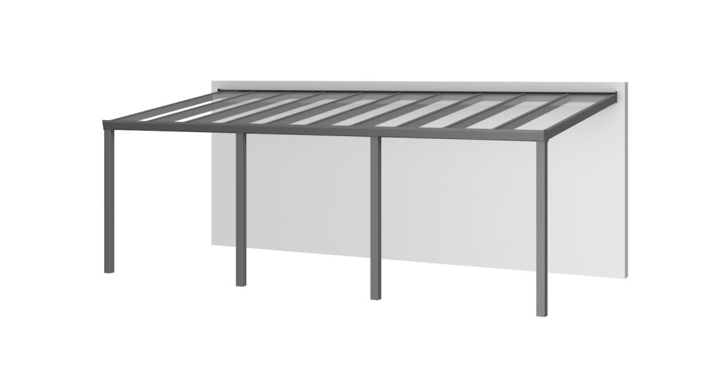 Aluminium aanbouwveranda Velvetline 700 x 250 cm - Glasdak