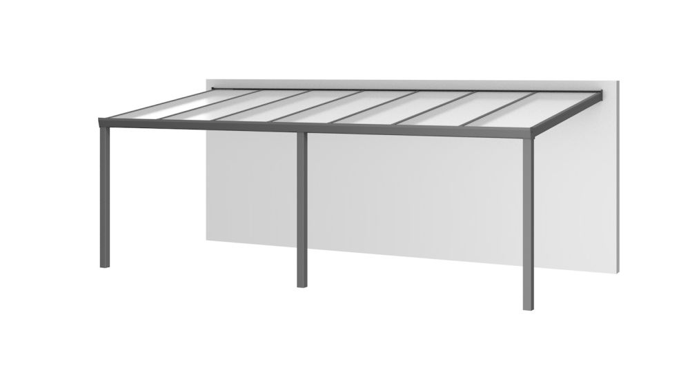 Aluminium aanbouwveranda Velvetline 700 x 250 cm - Polycarbonaat dak