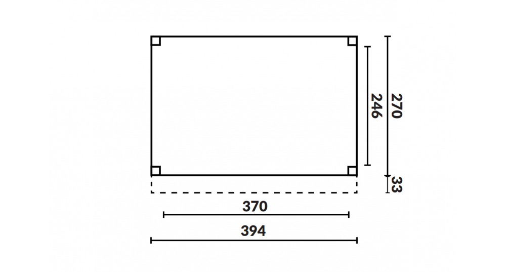 Buitenverblijf Grandiose Plat dak - 400 x 270 cm