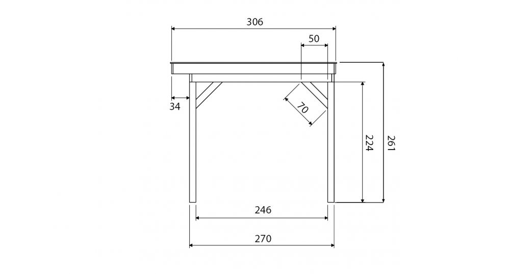 Buitenverblijf Grandiose Plat dak - 400 x 270 cm