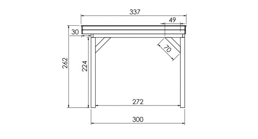 Buitenverblijf Sublime Plat dak - 500 x 300 cm